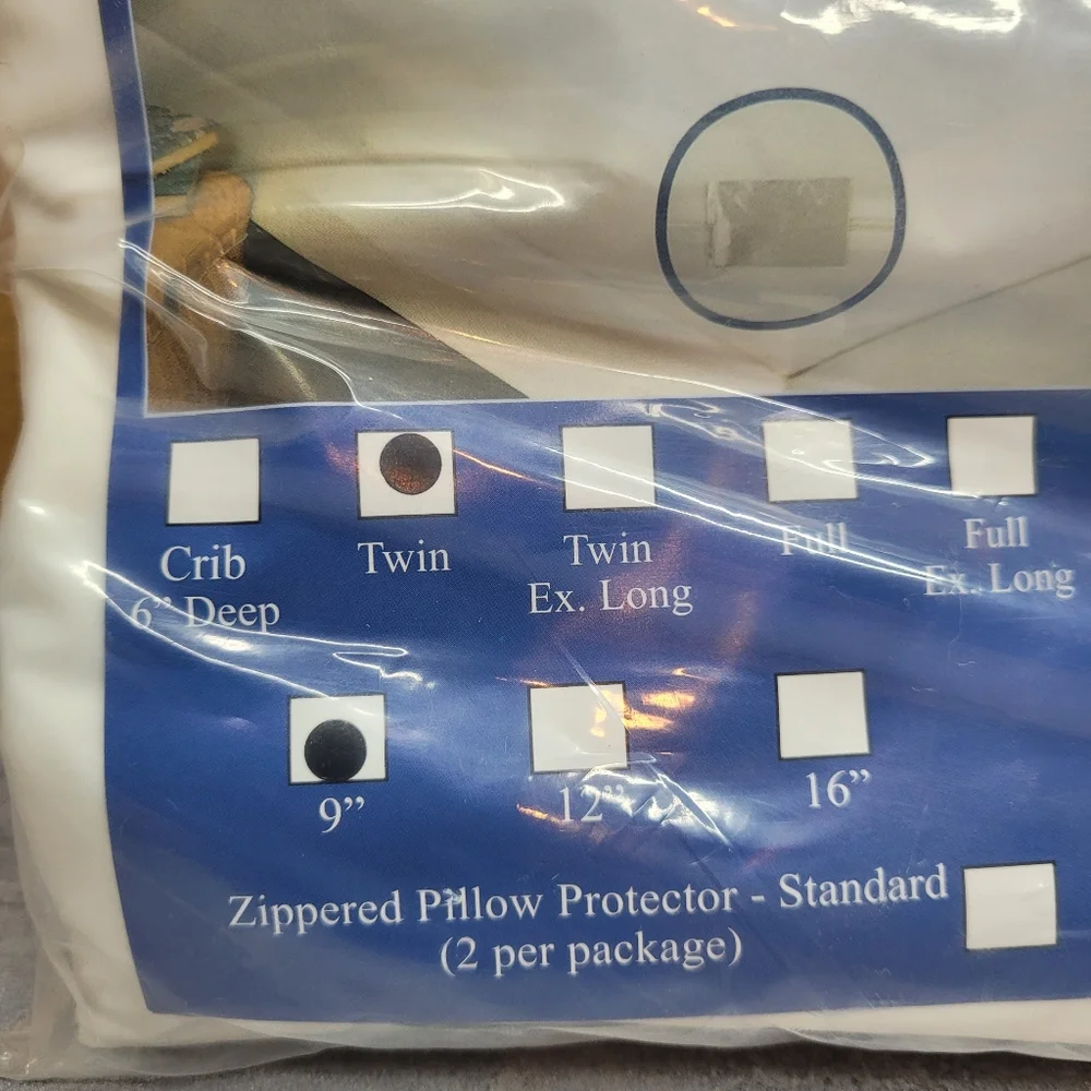 Bargoose 6-Gauge Vinyl Mattress Protector  Size Twin 39 X 75 X 9 Inch  NIP